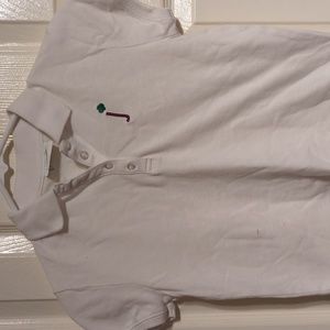 Girls white polo shirt